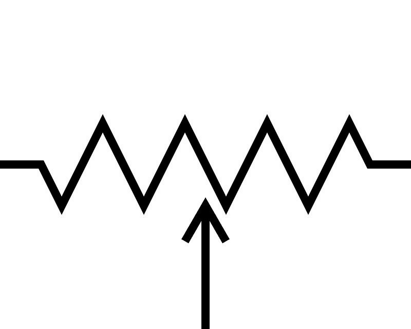 Potentiometer symbol