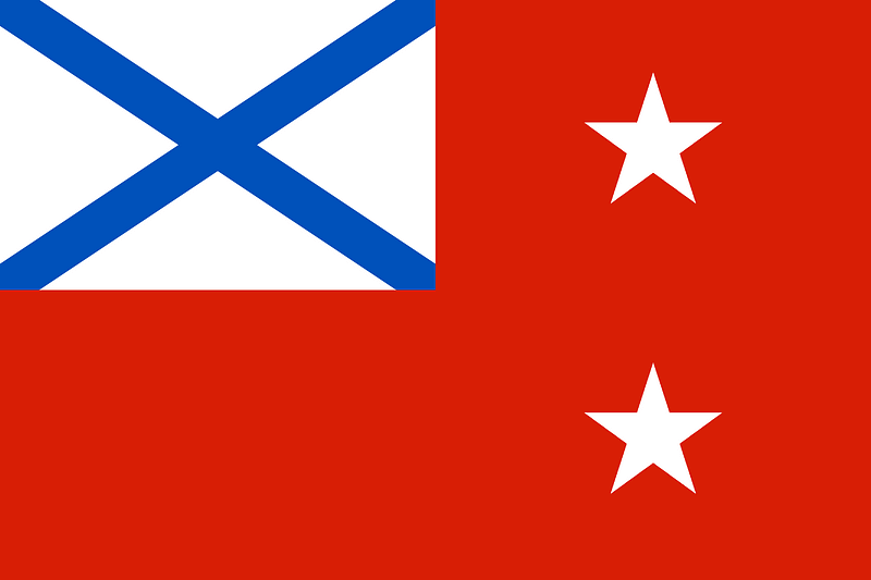 Russia, Flag of flotilla or squadron commanders 2000