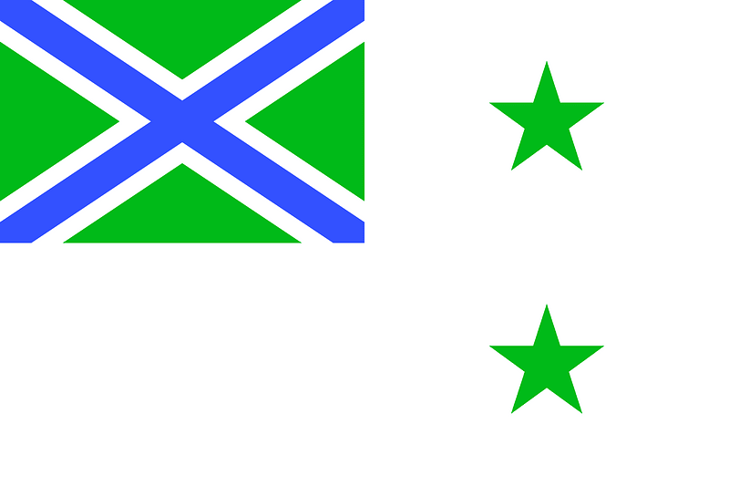 Russia, Flag of Border Guard district deputy commanders for naval affairs 1993