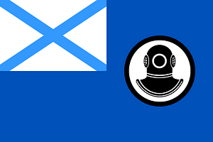 Russia, Flag of rescue vessels of the Navy 1992