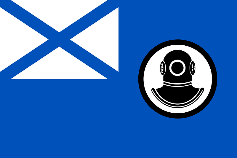 Russia, Flag of rescue vessels of the Navy 2000