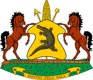 Coat of arms of Lesotho (1966–2006)