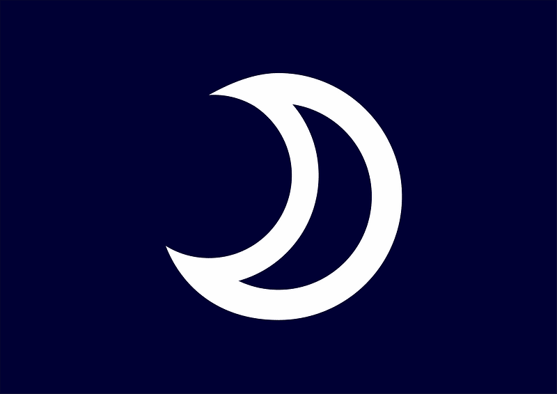 Flag of Mikazuki, Hyogo