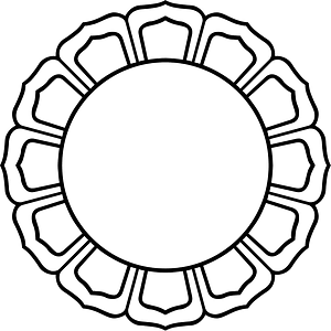 16 petal lotus circle