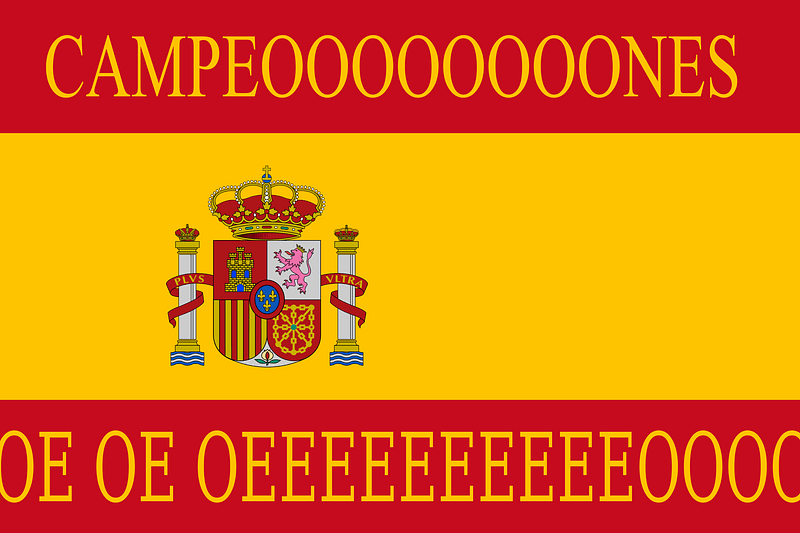Bandera España campeones