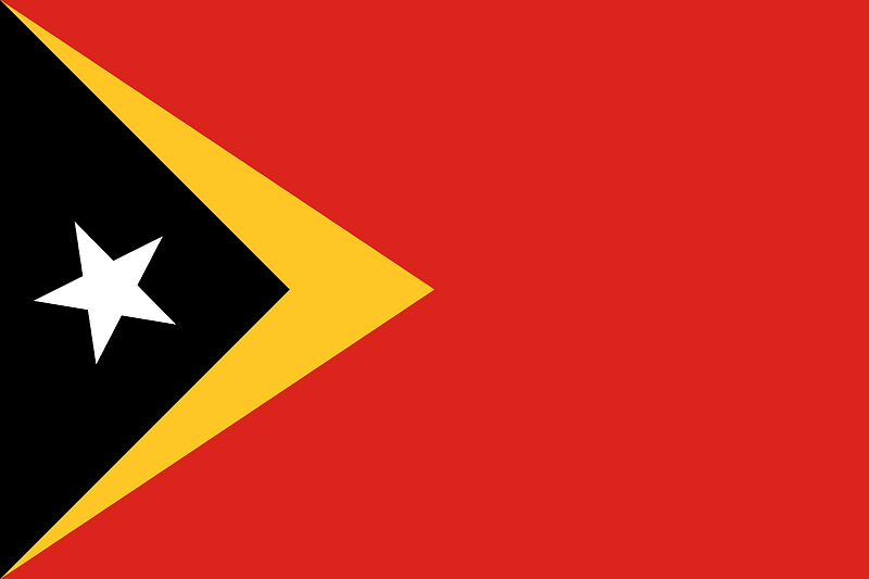 Flag of East Timor (3-2)