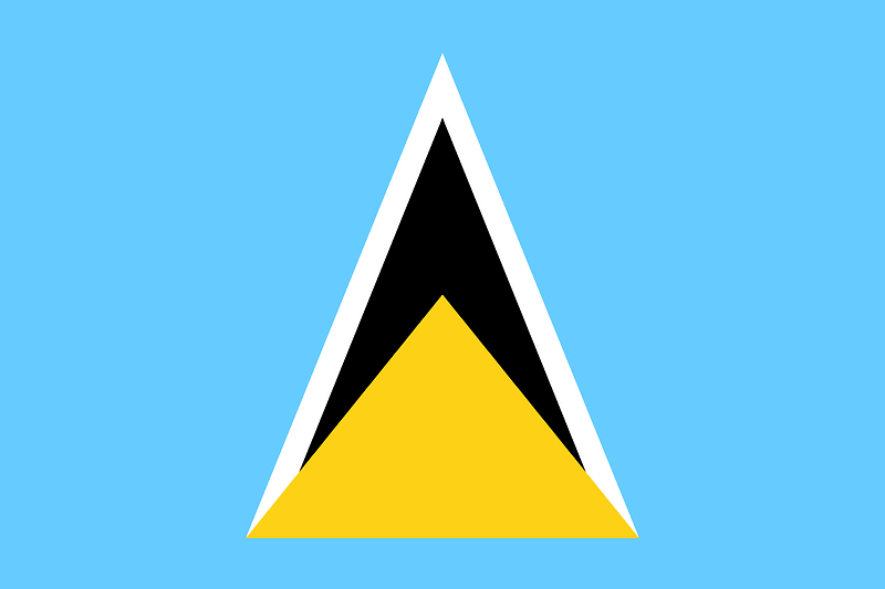 Flag of Saint Lucia (3-2)
