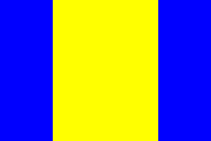 Flag of El Kelaa des Srarhna province (1976-1997)
