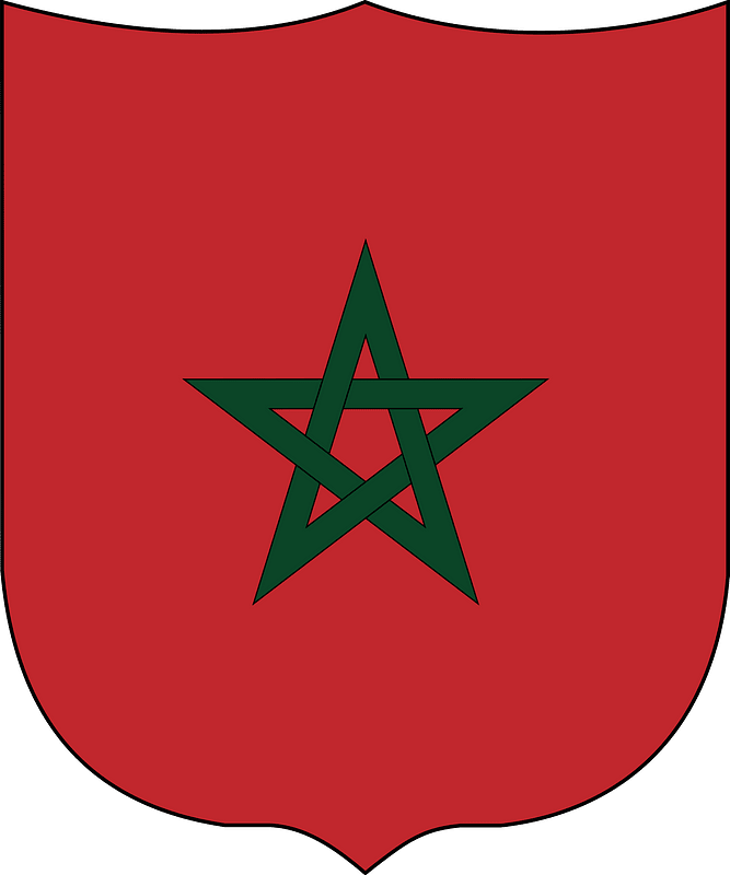 Flag COA of Morocco