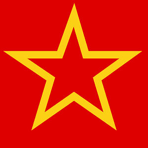Soviet flag red star