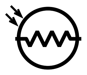 Photoresistor symbol