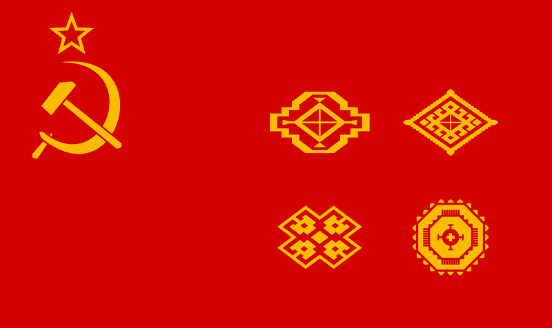 Proposed flag of Turkmen SSR - 1925