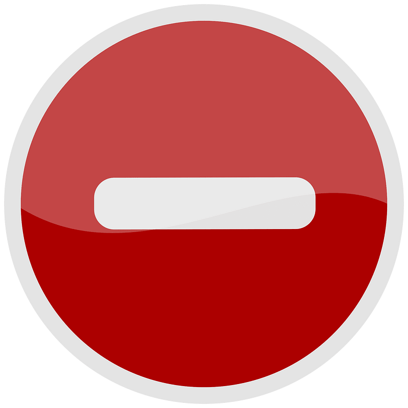 Icono de mantenimiento (white dash on red circle)