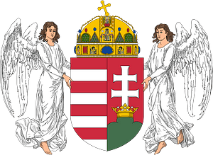 Coat of arms of Hungary (1896-1915; angels)