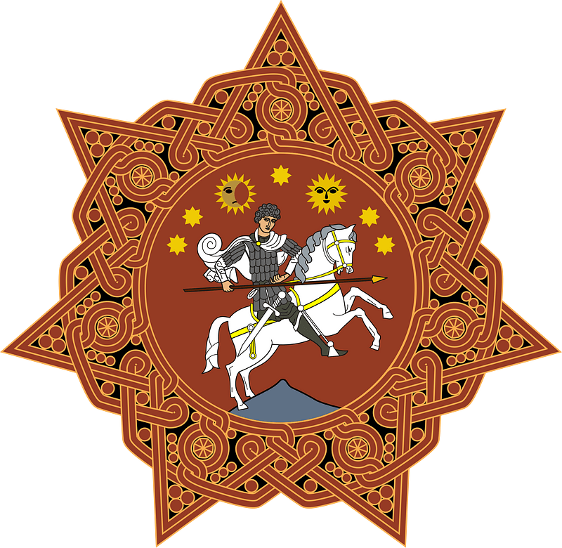 Coat of arms of the Democratic Republic of Georgia