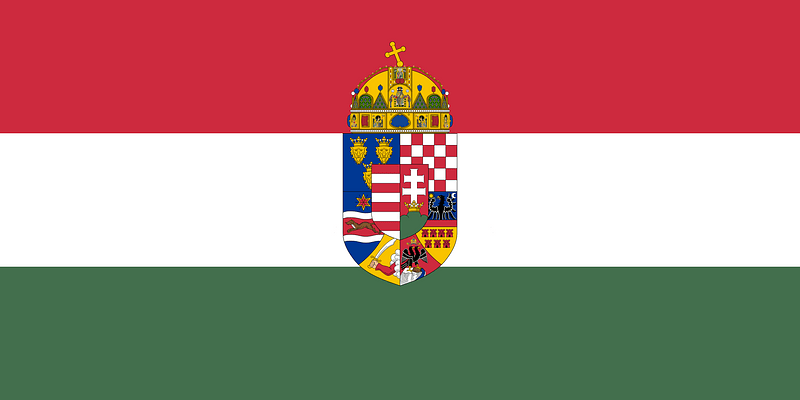 Flag of the common ministries of the Lands of the Holy Hungarian Crown (1915-1918)