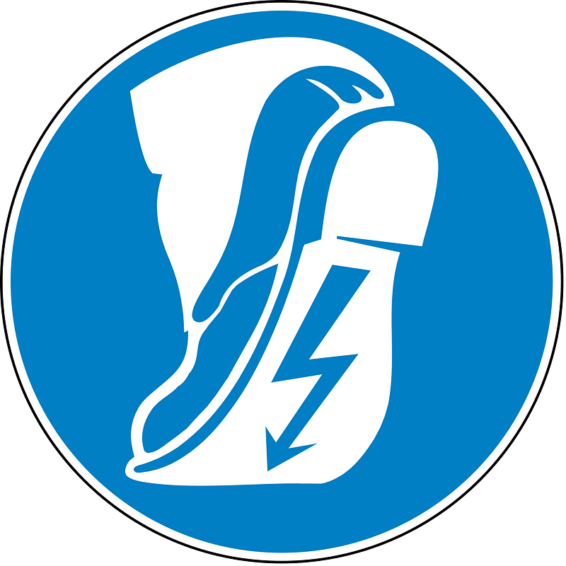 Port obligatoire de chaussures conductrices