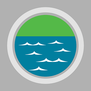Round Landmark Icon Ocean
