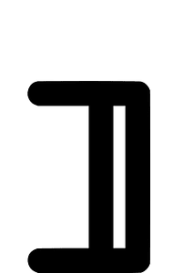 OCR-A char Right Square Bracket