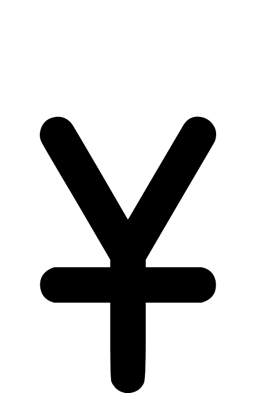 OCR-A char Yen Sign