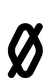 OCR-A char O with Stroke