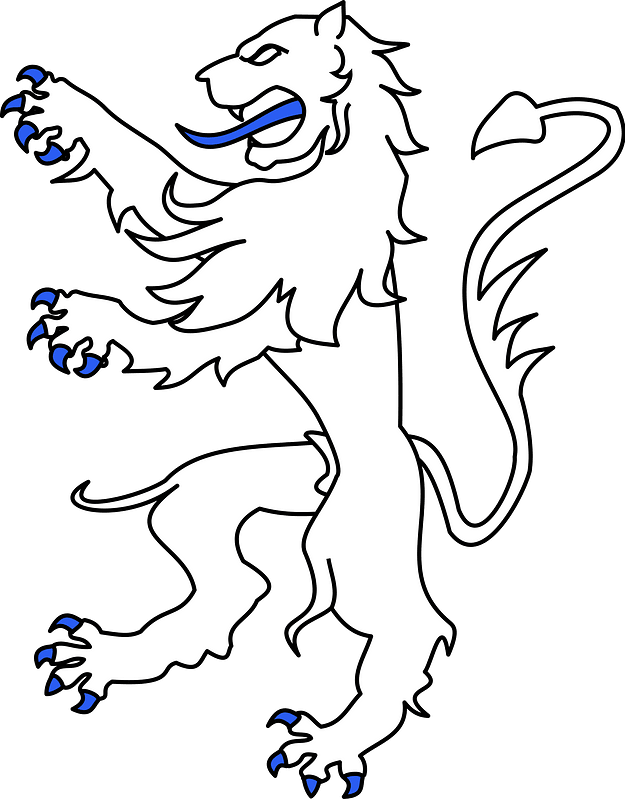 Meuble héraldique Lion