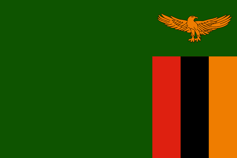 Flag of Zambia (1964–1996)