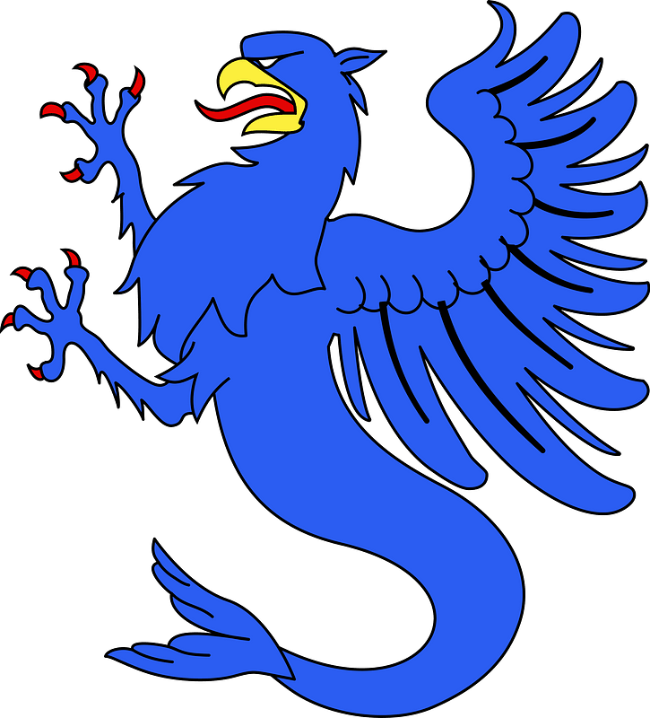 Meuble héraldique Griffon (queue de poisson)