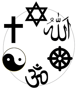 Religious syms bw