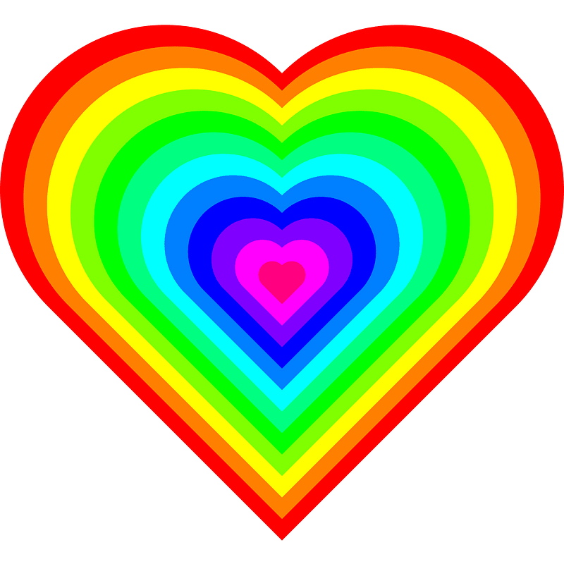 Rainbow Heart symbol