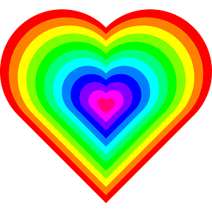 Rainbow Heart symbol