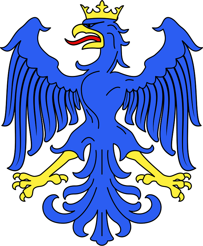 Meuble héraldique Aigle vol abaissé