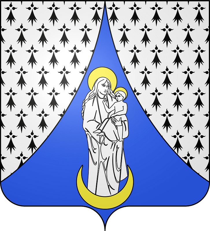 Blason de la ville de Sainte-Marie-la-Blanche (21)