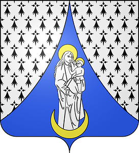 Blason de la ville de Sainte-Marie-la-Blanche (21)