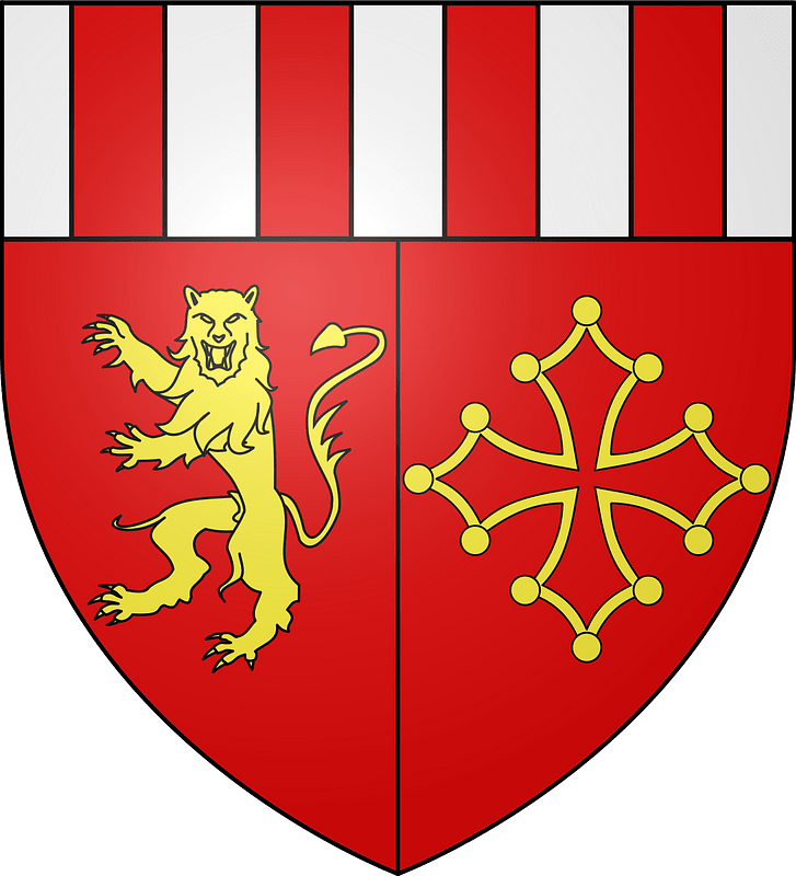 Blason ville fr Laissac (Aveyron)