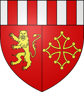 Blason ville fr Laissac (Aveyron)