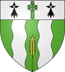 Blason ville fr Querrien (Finistere)