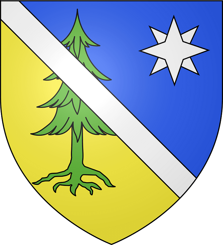 Blason ville fr Saint-Laurent-en-Grandvaux (Jura)