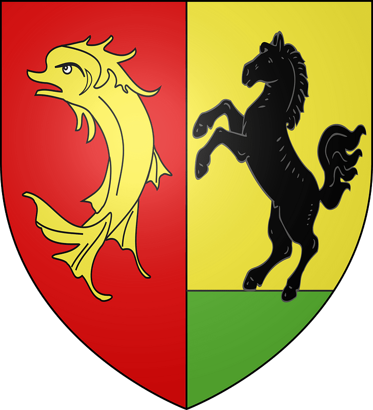 Blason ville fr Saint-Just-en-Chevalet (Loire)