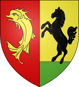 Blason ville fr Saint-Just-en-Chevalet (Loire)
