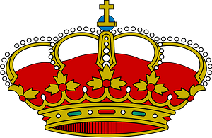 Crown of Navarre from its flag