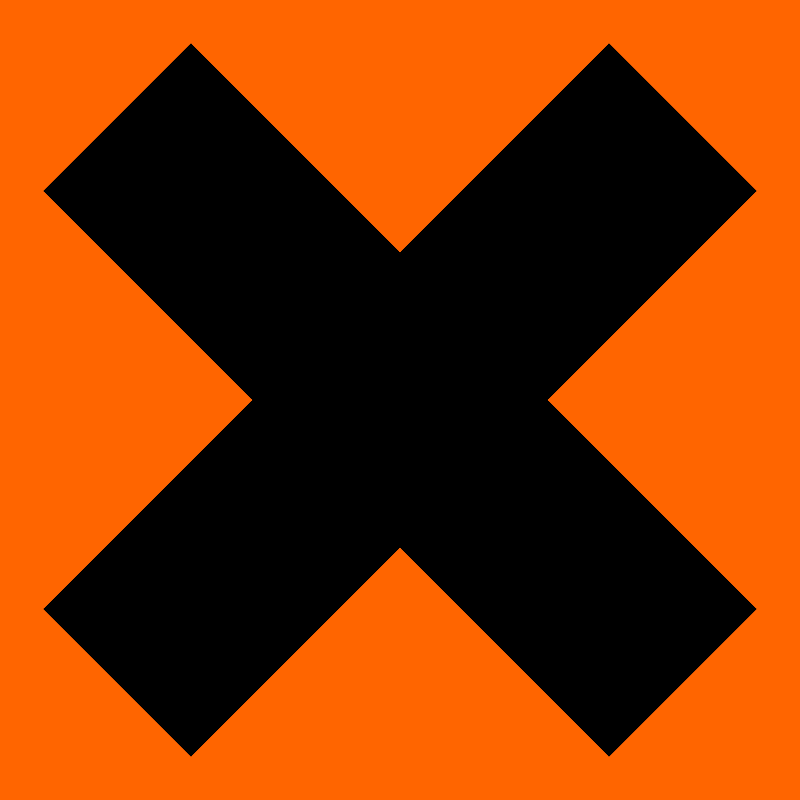 Gefahrensymbol X