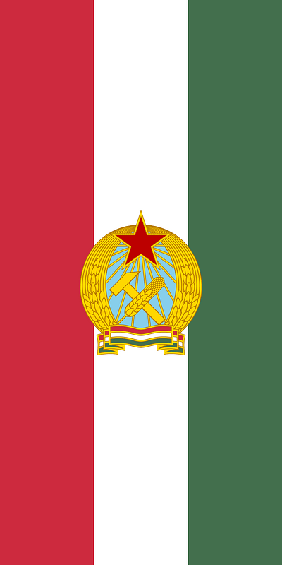 Flag of Hungary (1949-1956; vertical)