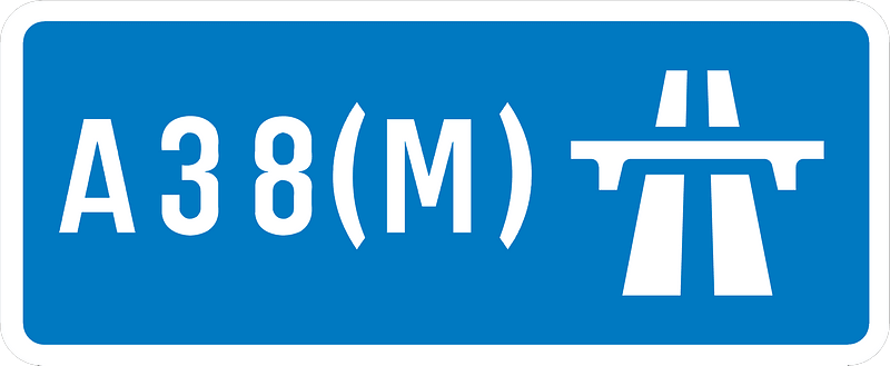 UK motorway A38(M)