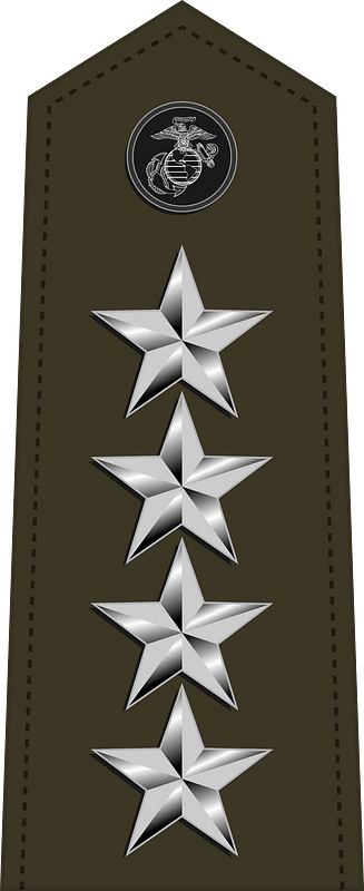 US Marine 10 shoulderboard vertical