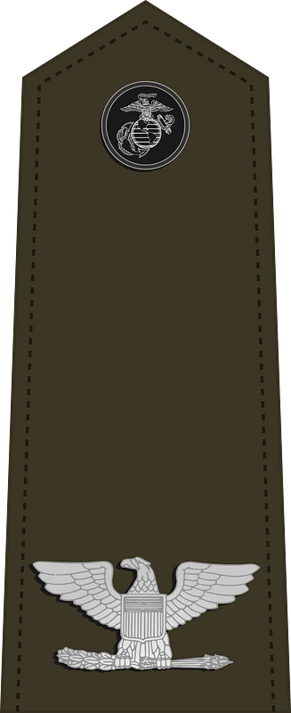 US Marine O6 shoulderboard vertical