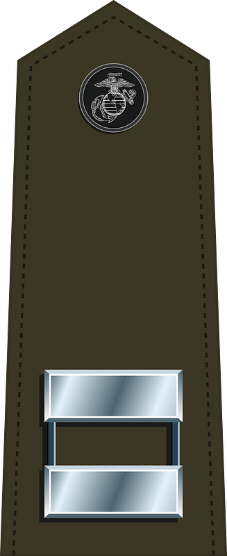 US Marine O3 shoulderboard vertical