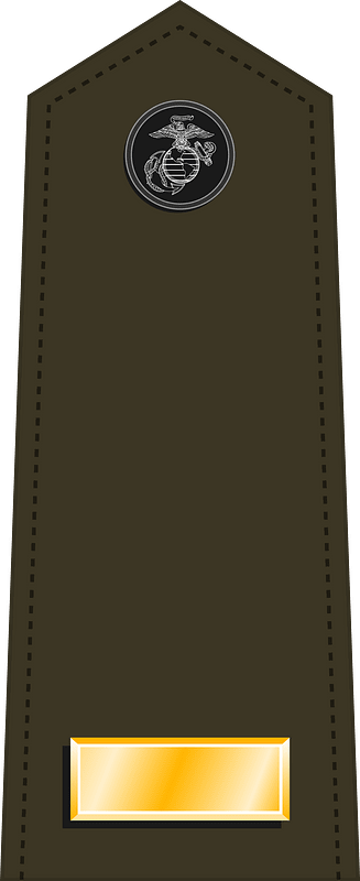 US Marine O1 shoulderboard vertical