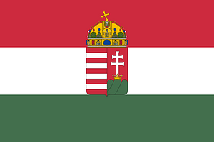 Flag of Hungary (1848-1849, 1867-1869; 3-2 aspect ratio)