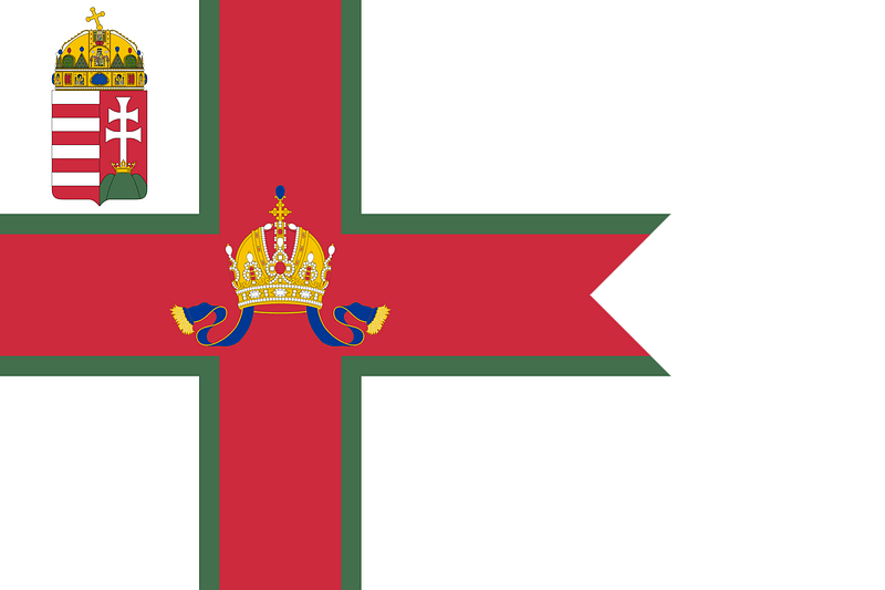Pennant of the Vice Commodore of the Imperial and Royal Yacht Squadron (Transleithania)